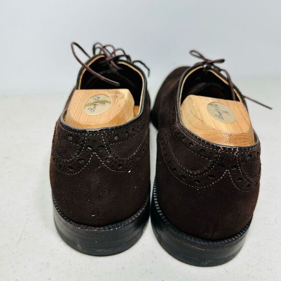 Alden Wingtip Bal Men\'s Size 10AAAA/AA  Dress Shoes 904 Brown Suede Leather main image 7